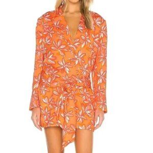 Revolve L' Academie The Bianca Mini Dress In Orange